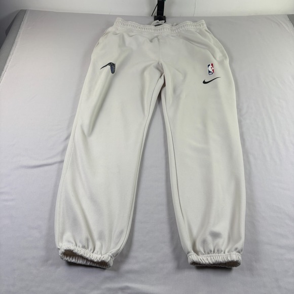 Orlando Magic Jogger Pants Mens Large Ivory Nike Tech Fleece Player Issued NBA - Picture 1 of 13